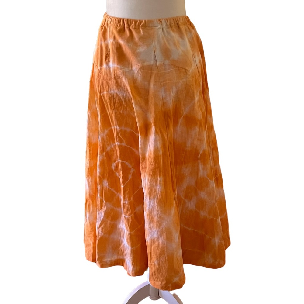 Soft Surroundings Tie Dye A-Line Cotton Skirt M